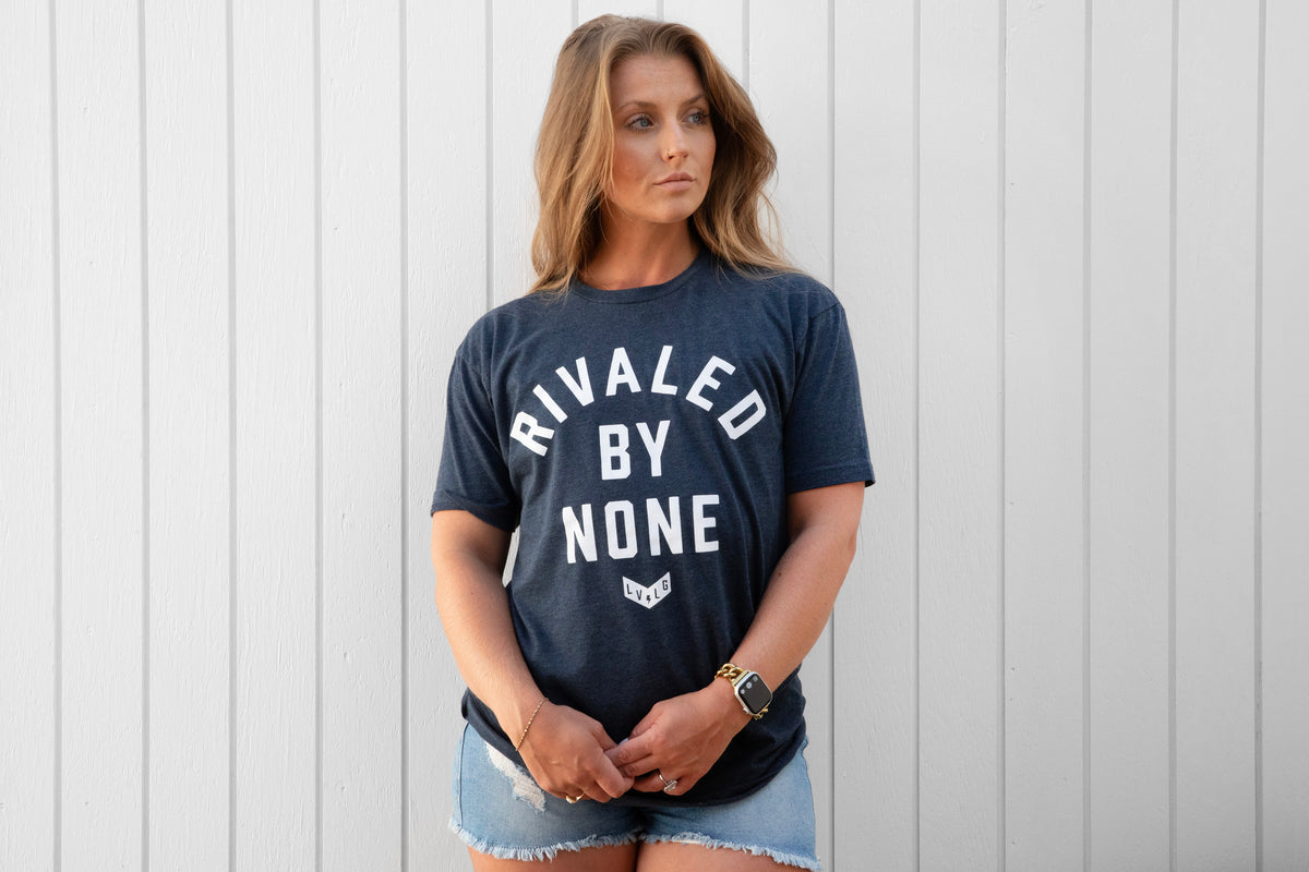 Navy Rivaled By None Tee