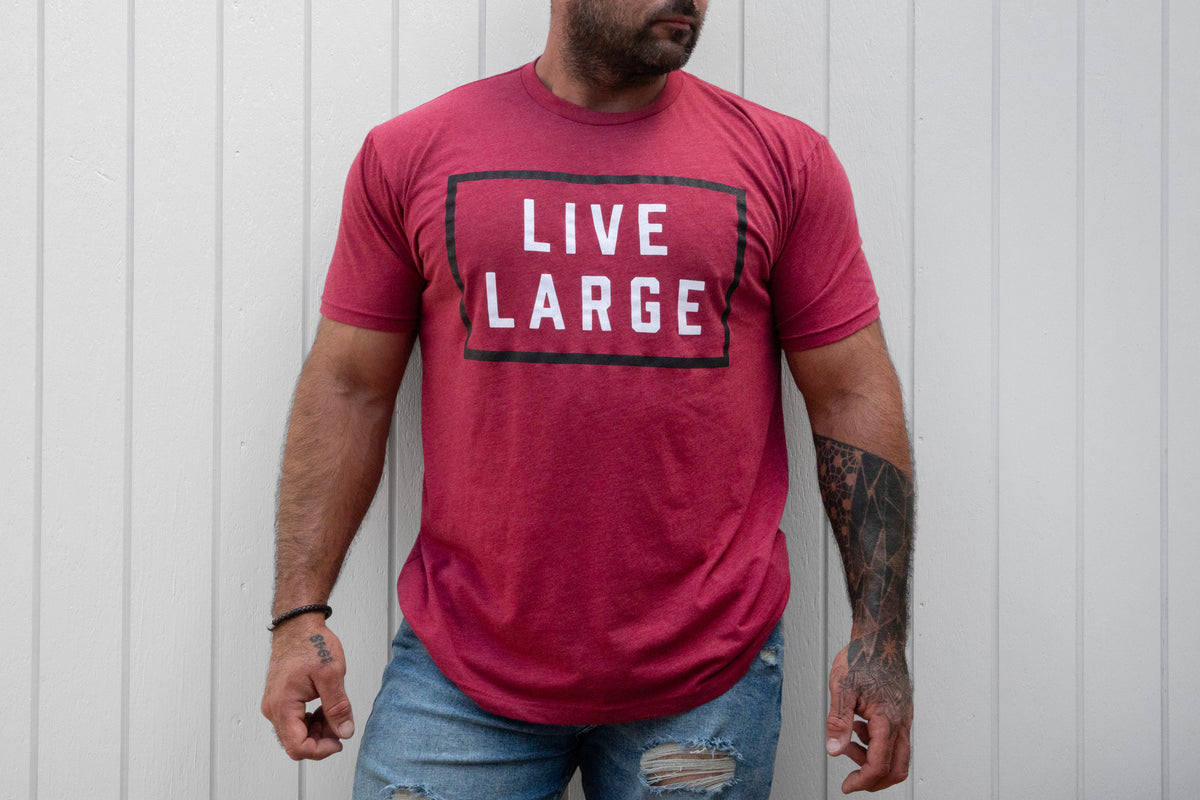 Crimson Two Tone Logo Tee