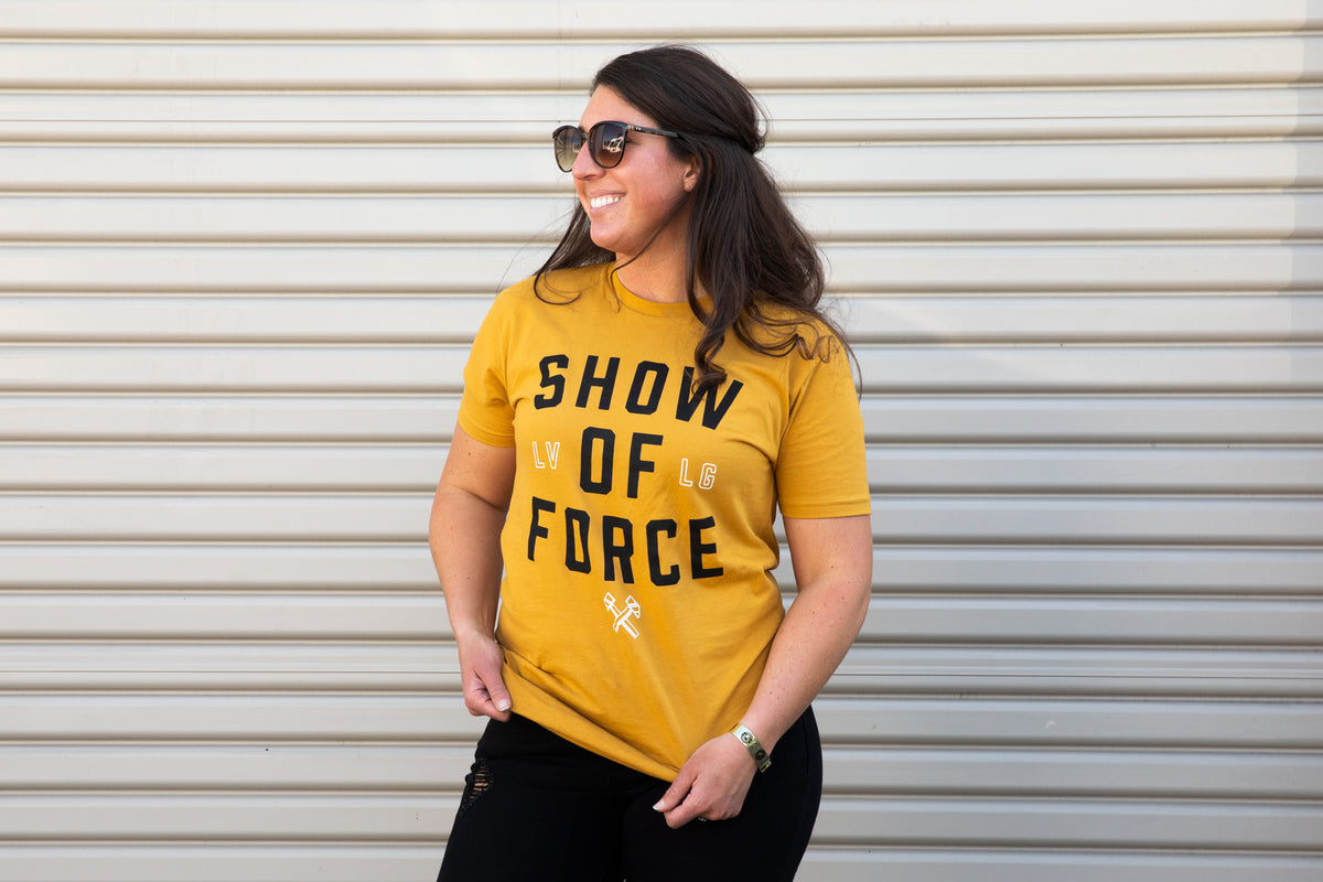 Gold Show Of Force Tee