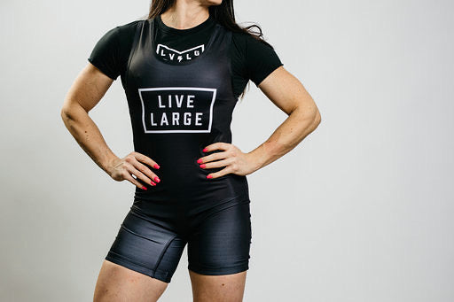 Purple LVLG Crop Tee – Live Large Fitness